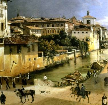 1850 circa - Olio su tela di Cesare Dell'Acqua